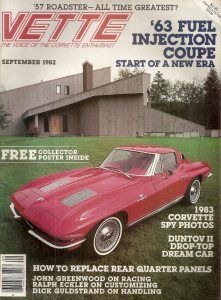 VETTE 1982 SEPT - 2X3 TRICKS, '83 VETTE PICS, CHOPPED C3, '57 FI, GALE BANKS